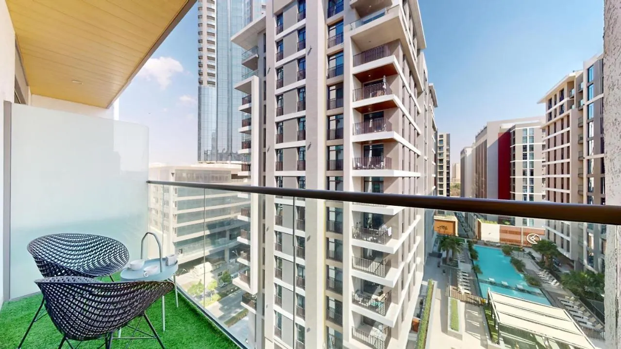 Sobha Hartland - Charming Studio In Meydan Dubai Apartment